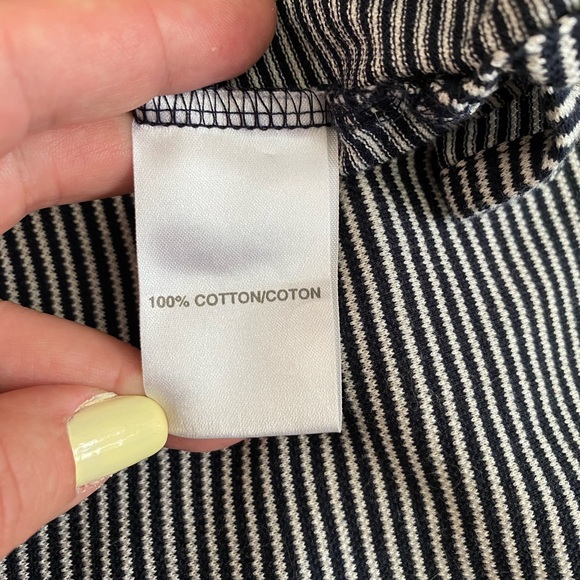 ADIDAS 60's 2 Ply Mercerized Black White Striped Polo Shirt- Women’s SP - Picture 6 of 9